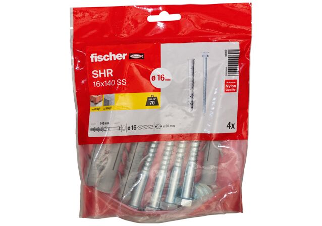 Packaging: "fischer frame fixing S 16 H 140 RSS /4B"