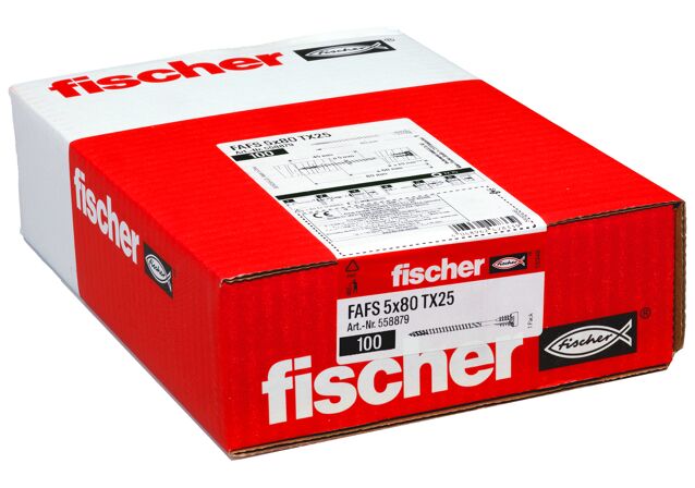Packaging: "fischer justerskruv FAFS 5 x 80 TX25"