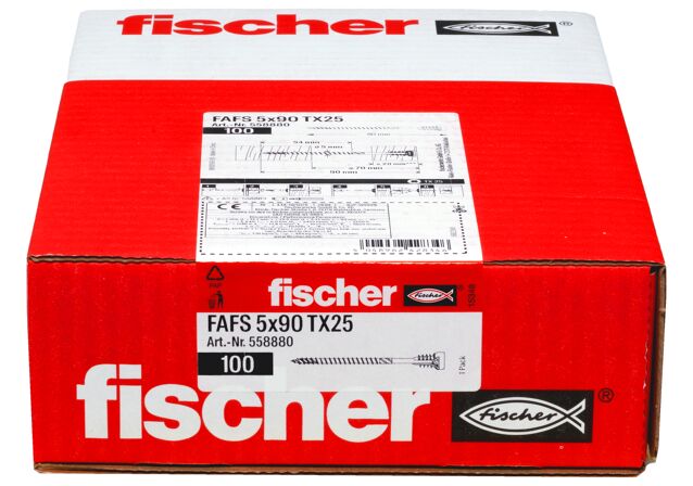 Packaging: "fischer Ayar vidası FAFS 5 x 90 TX25"