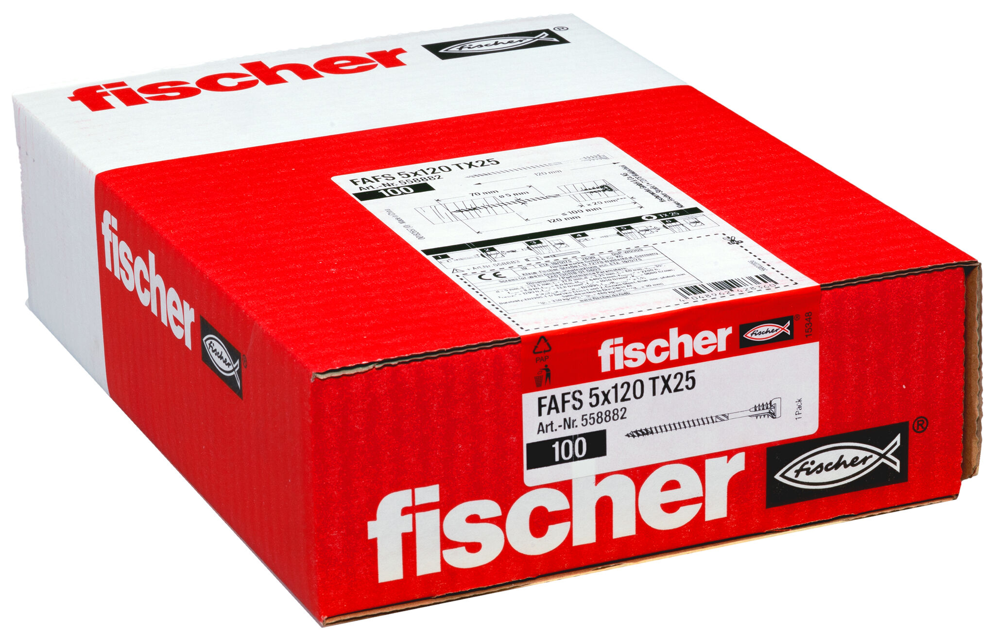 Packaging: "fischer adjustable screw FAFS 5 x 120 TX25"