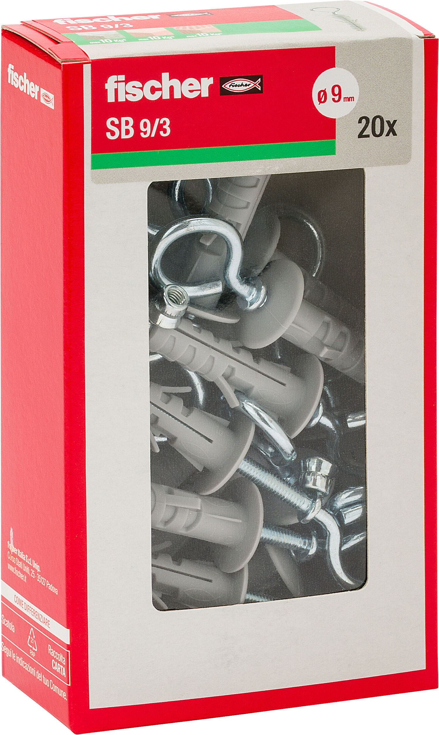 Confezione: "SB 9/3 Y"