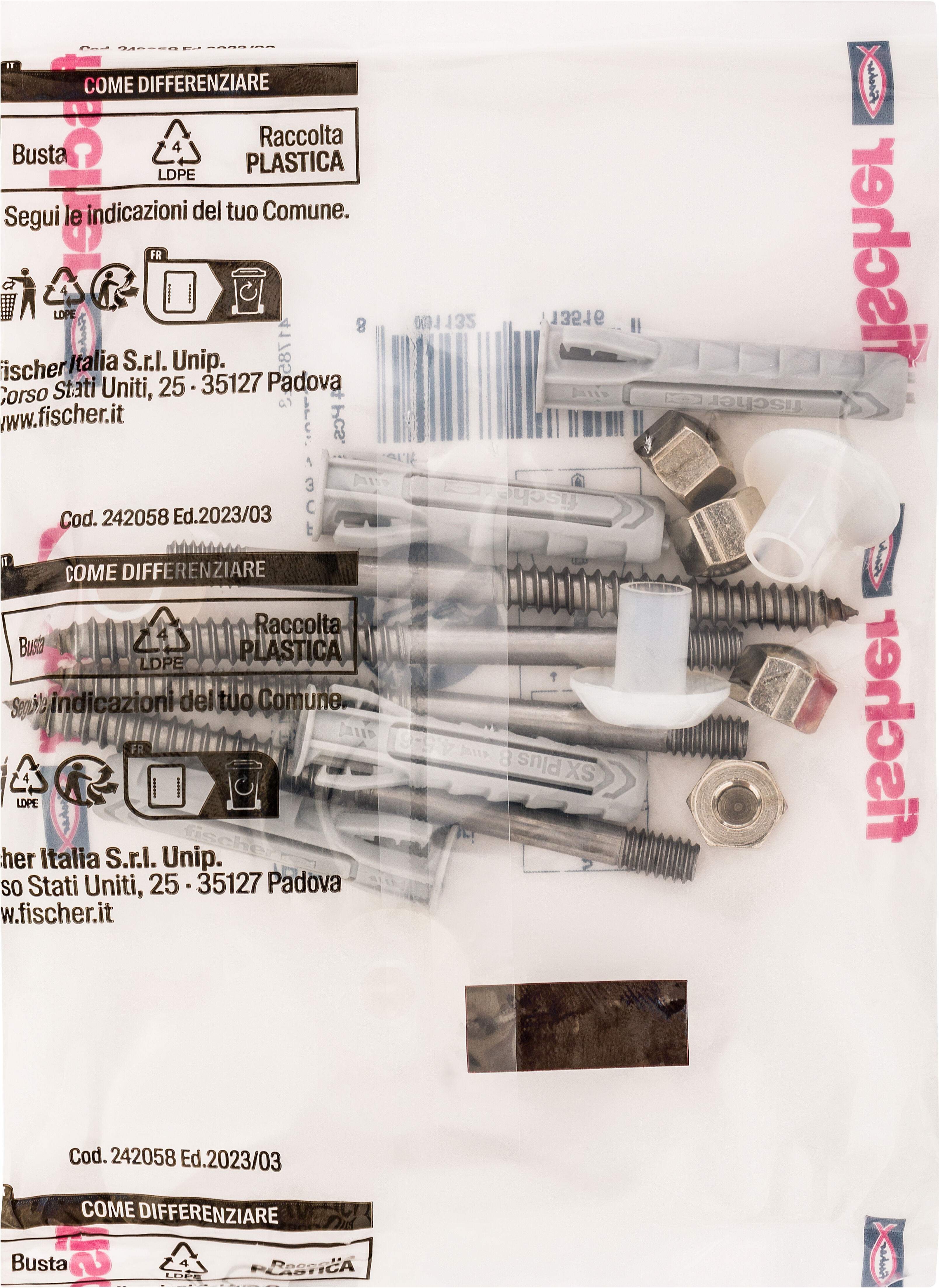 Confezione: "WB 2 INOX"