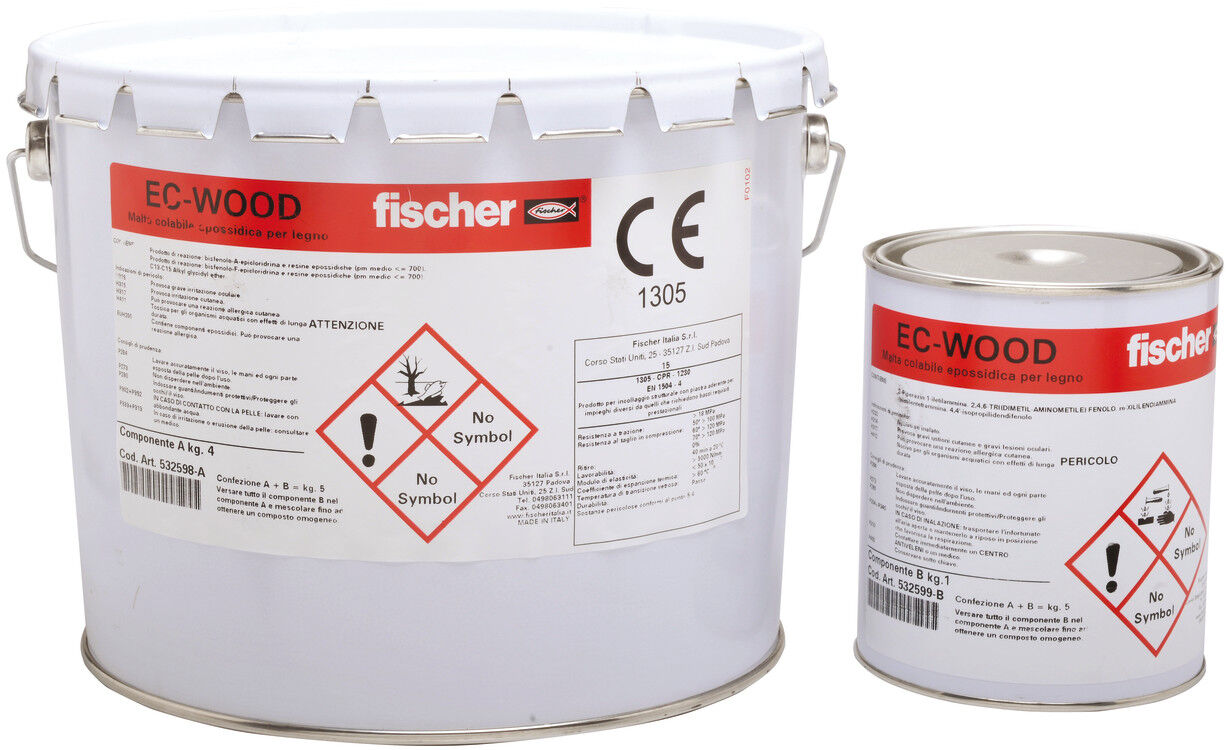 Malta epossidica colabile per legno EC-WOOD
