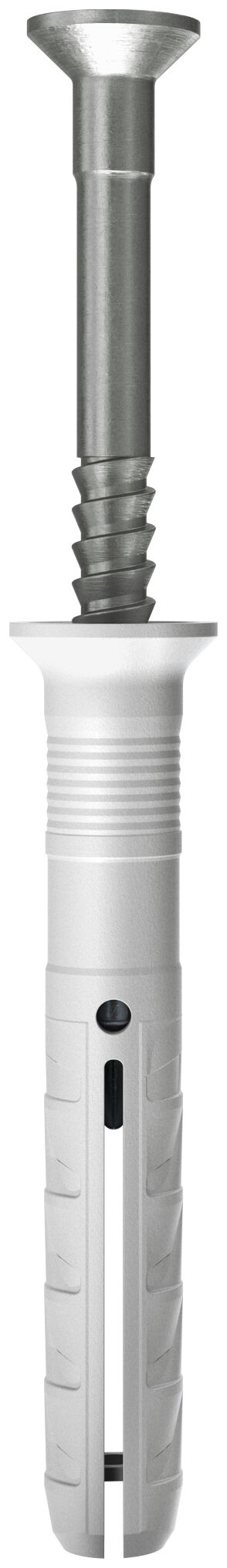 N-S A2 Tassello in nylon con vite a chiodo premontata in acciaio inox A2