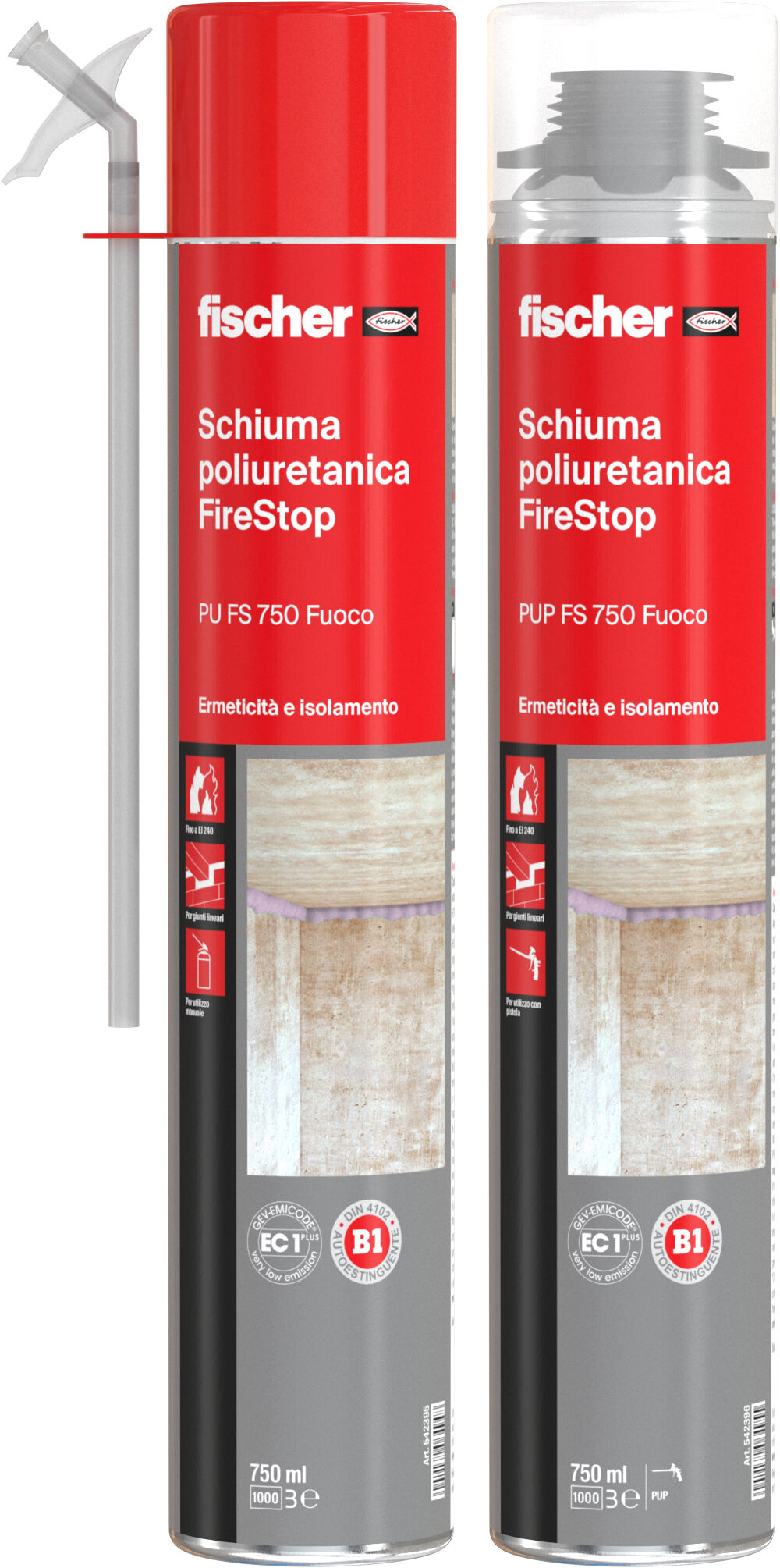 Schiuma poliuretanica fuoco PU FS / PUP FS