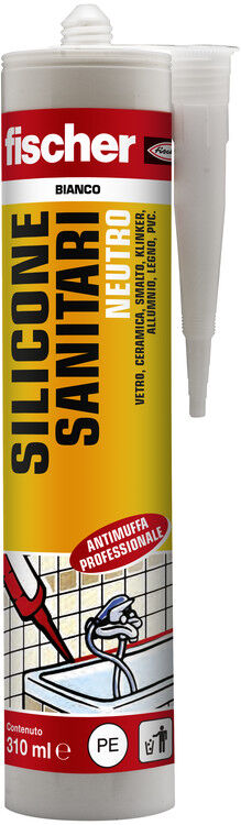 Silicone Sigillante Neutro Per Specchi USA White Trasparente Gr 280