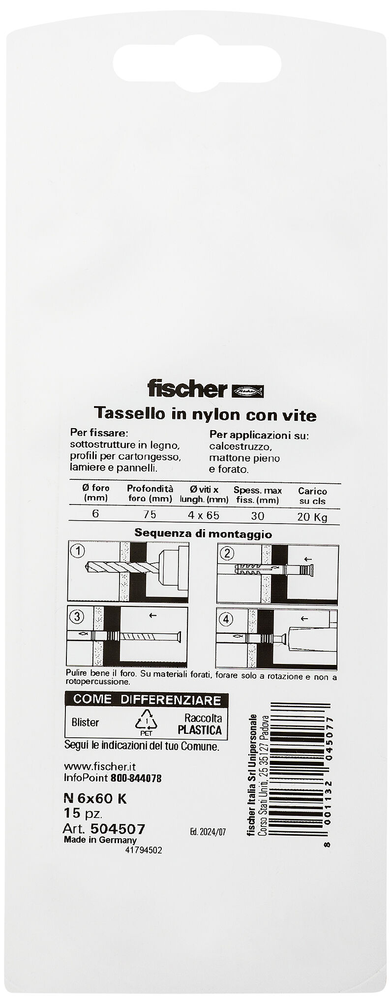 Confezione: "N 4x35 K"