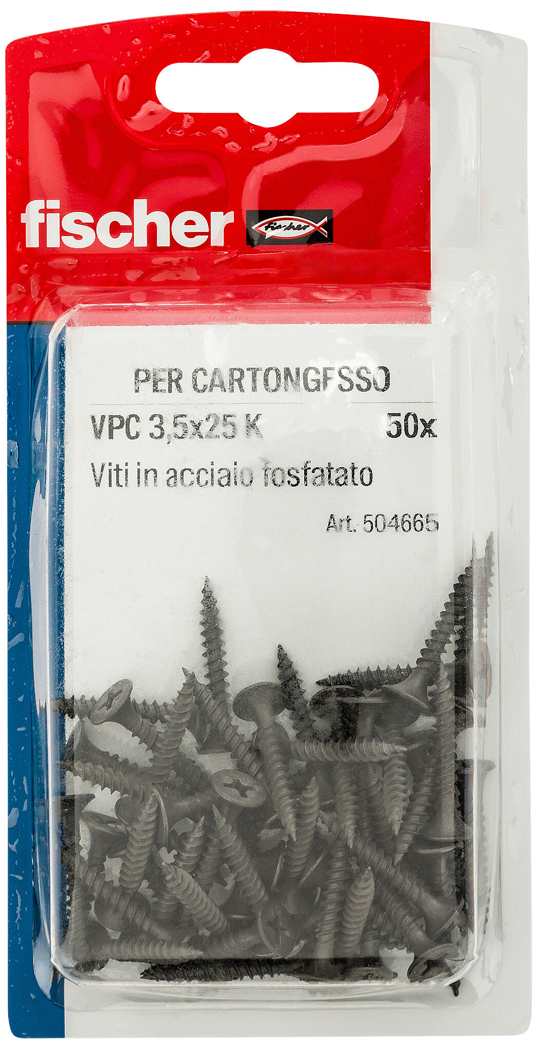 Confezione: "VPC 3,5X25 K Vite per cartongesso con punta autoperforante"