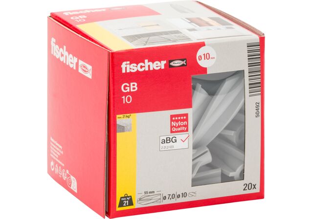 Packaging: "fischer Gazbeton ankraj GB 10"