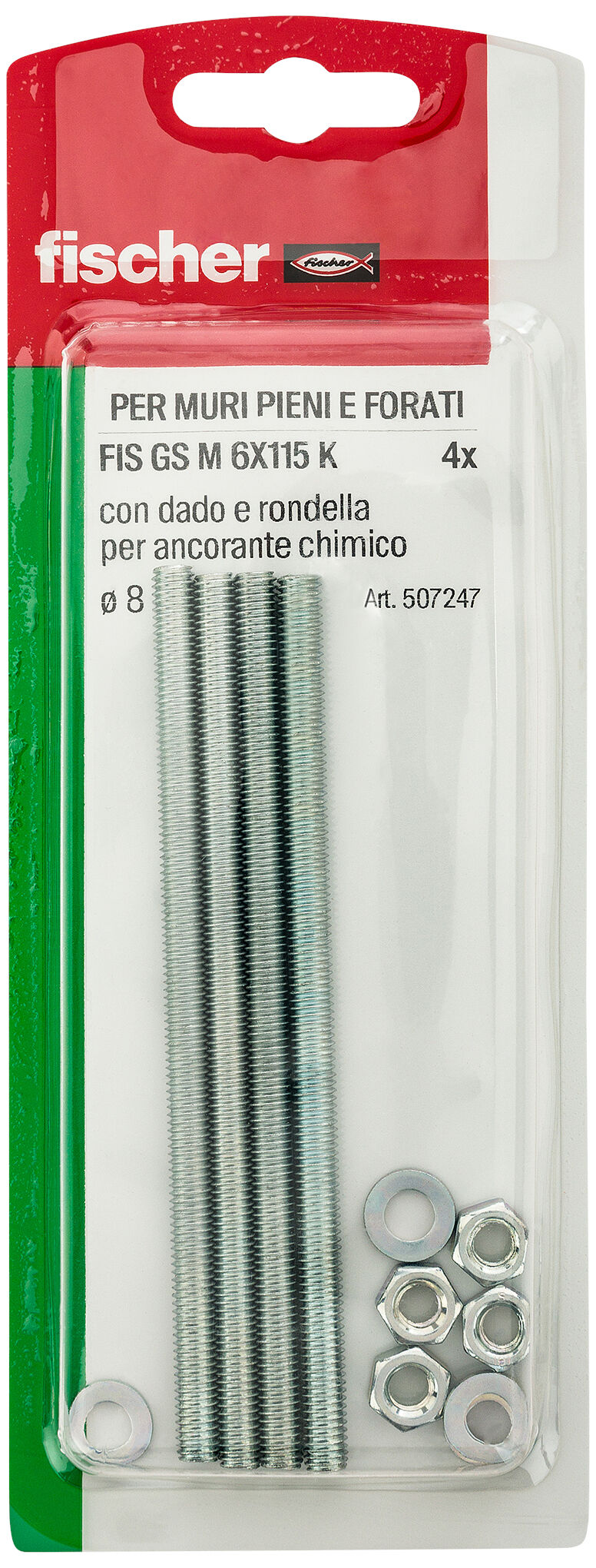 Packaging: "fischer Injection threaded anchor FIS GS M6 x 110 K"
