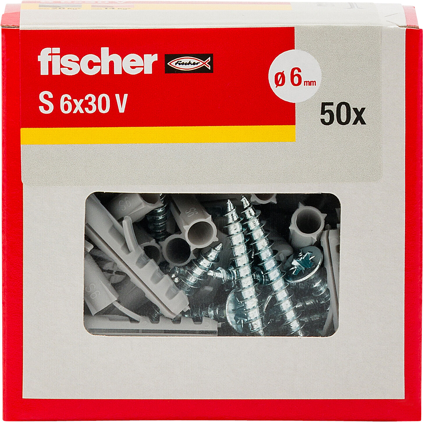 Confezione: "S 6x30 V tassello con vite"