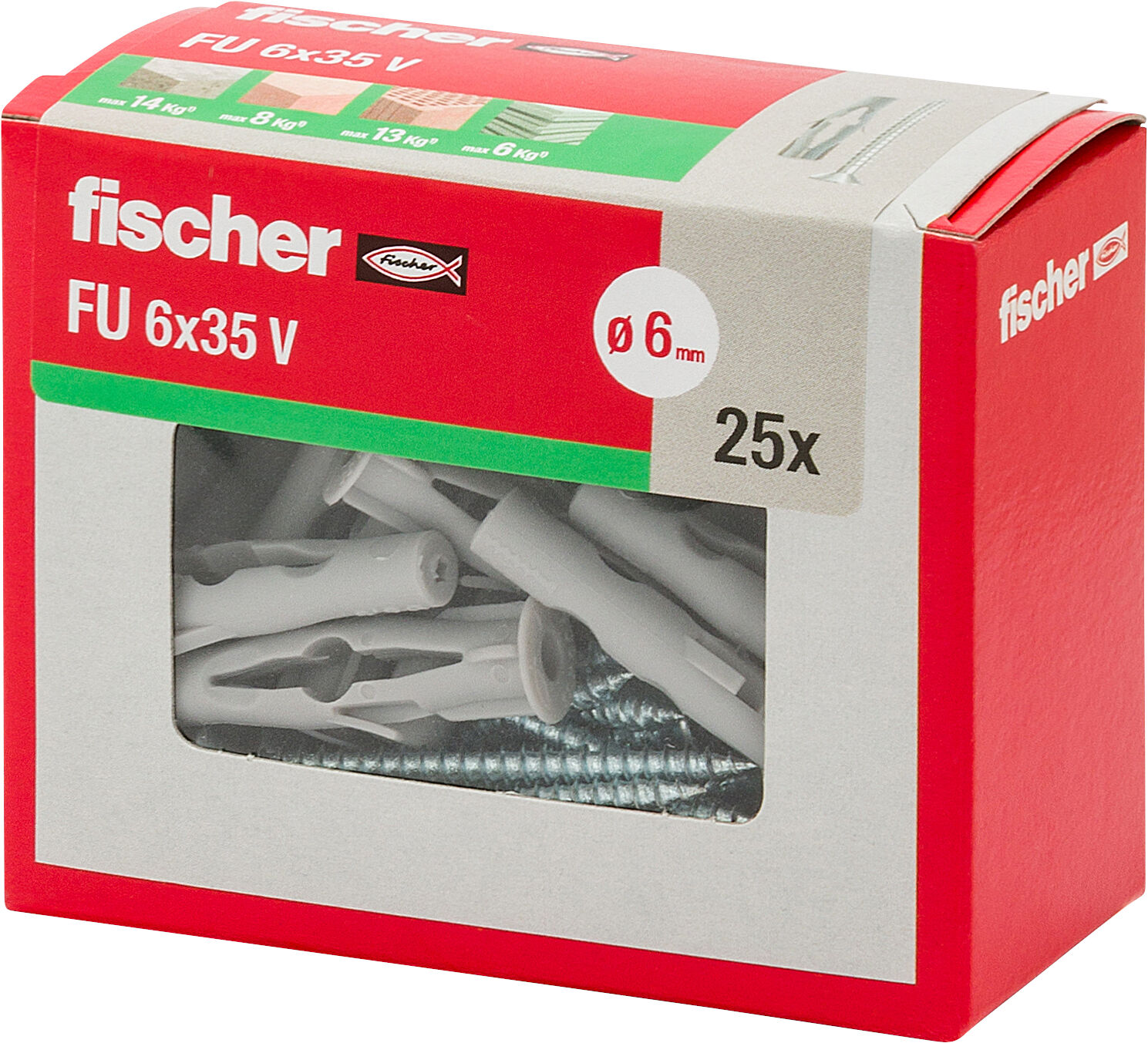 Confezione: "FU 6x35 V tassello con vite"