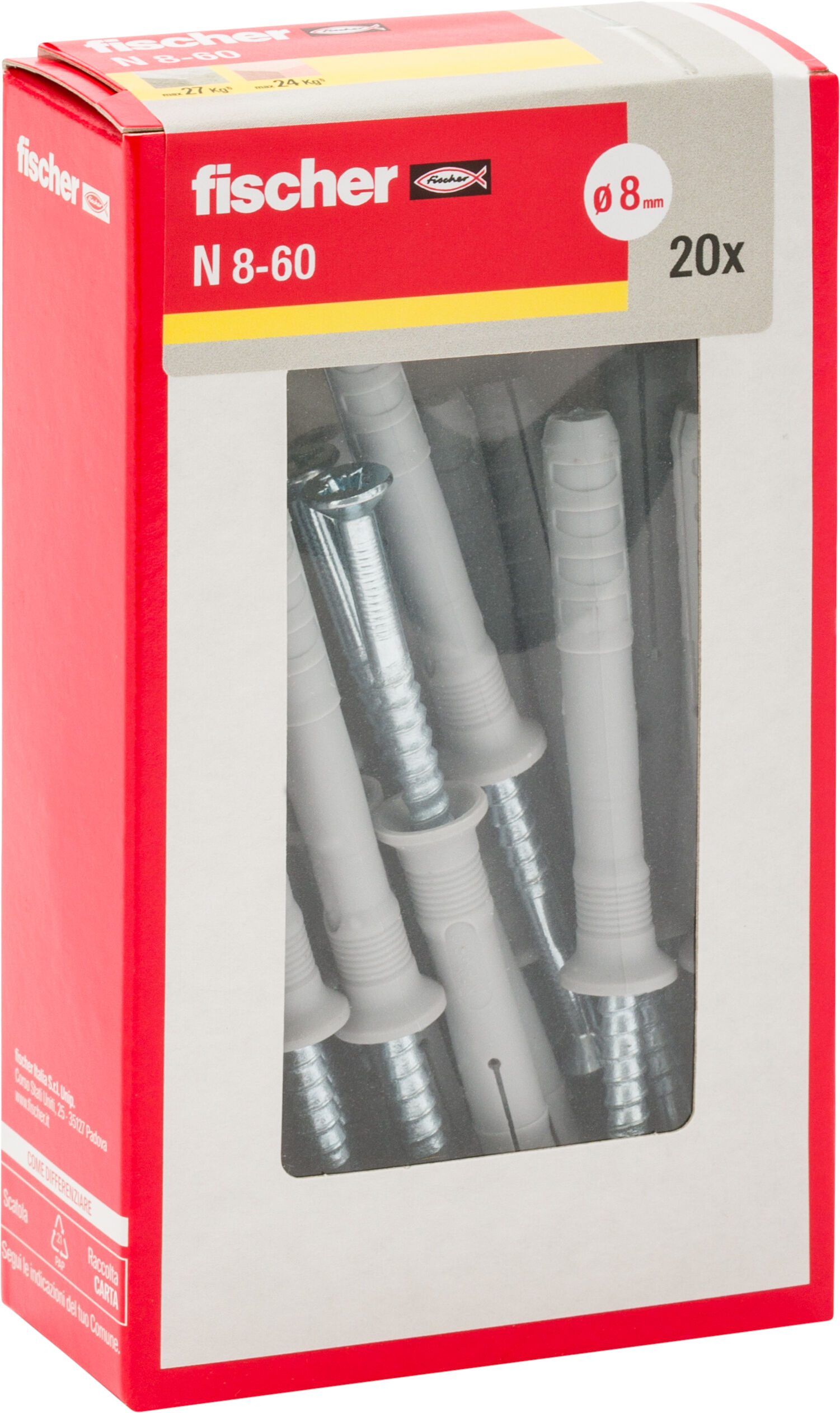 Confezione: "N 8x60 Y"