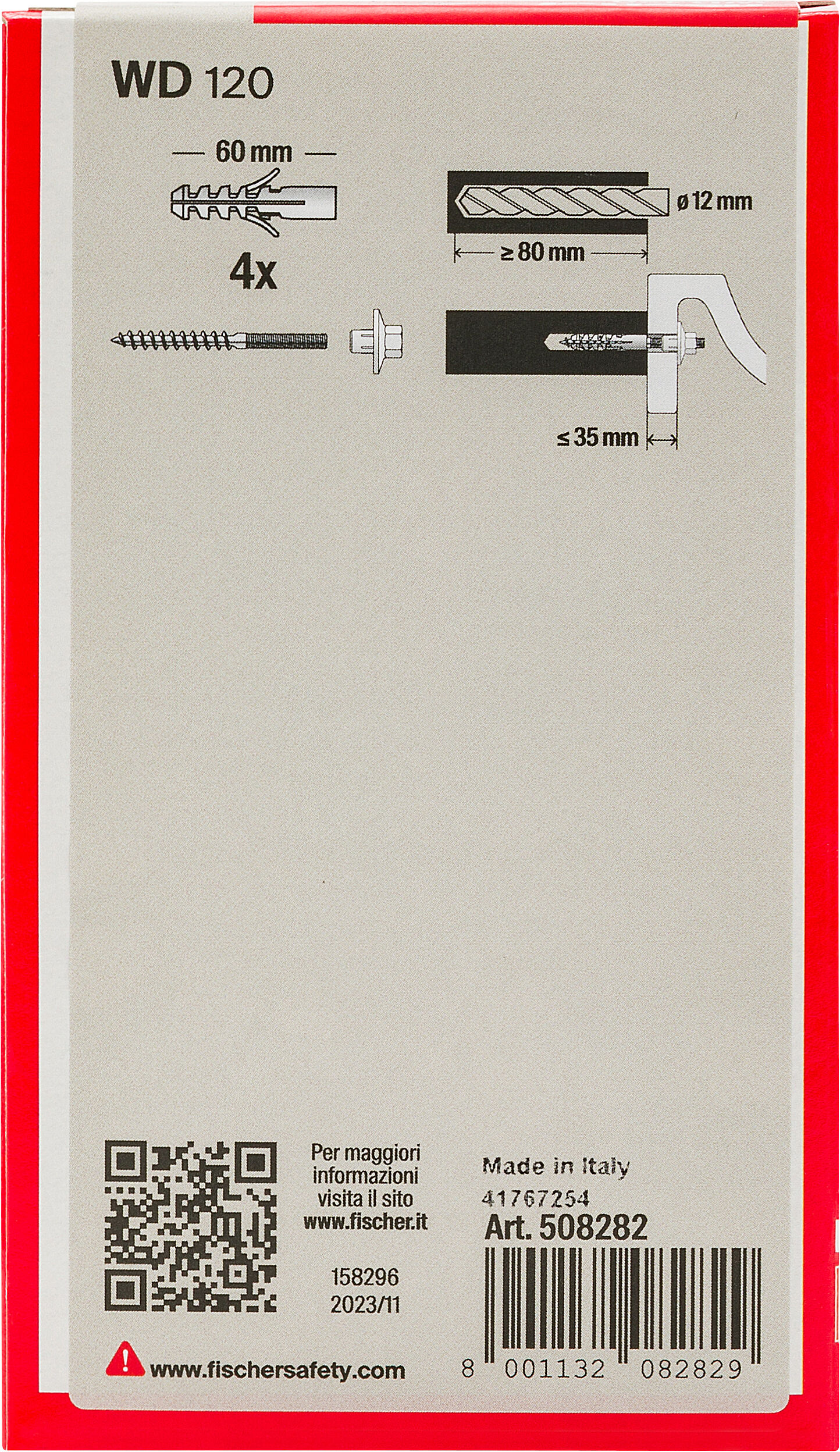 Confezione: "WD 120 Y"