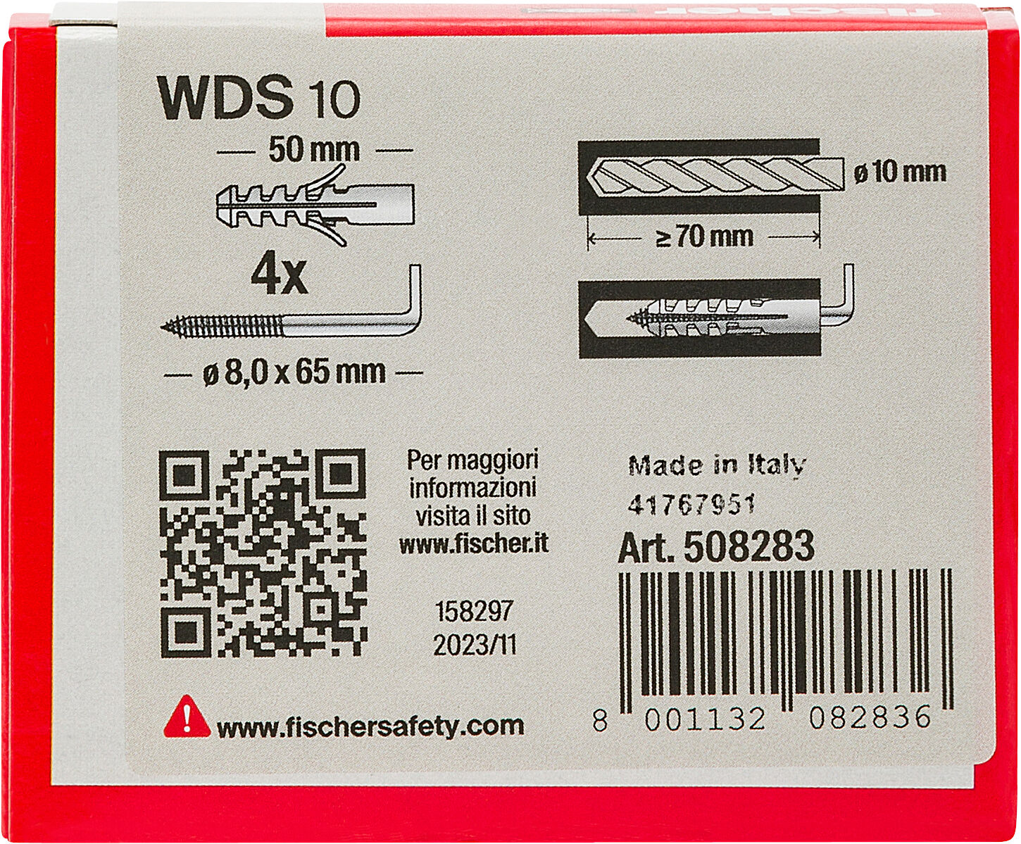 Confezione: "WDS 10 Y"