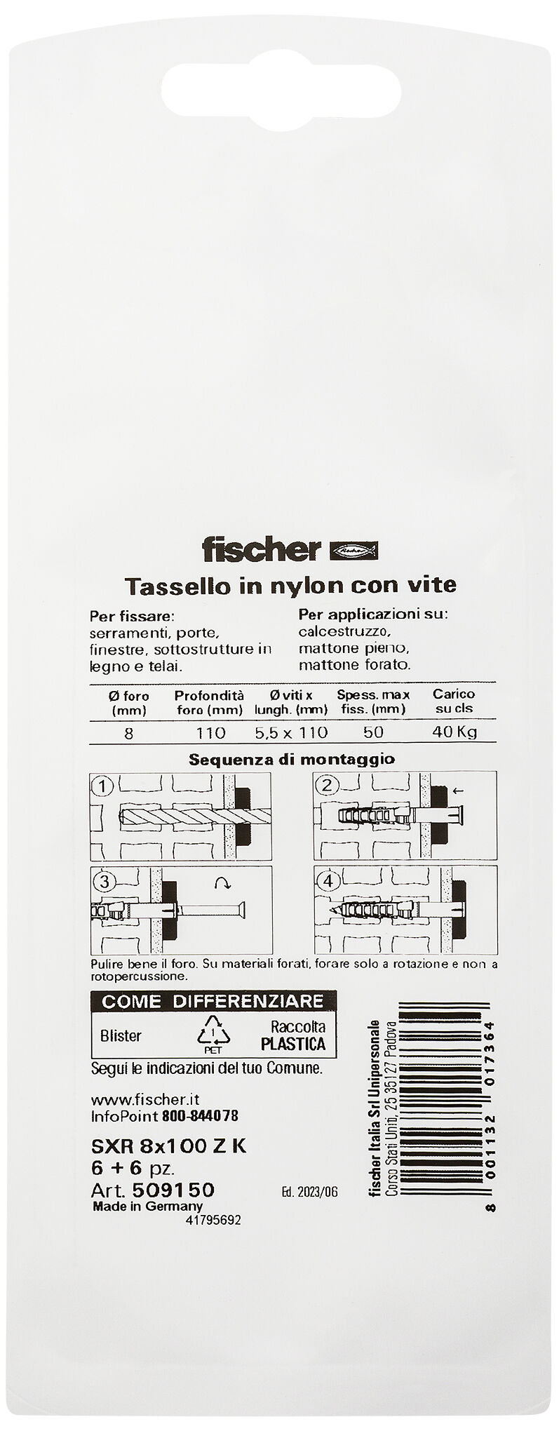 Confezione: "SXR 8X100 Z K"