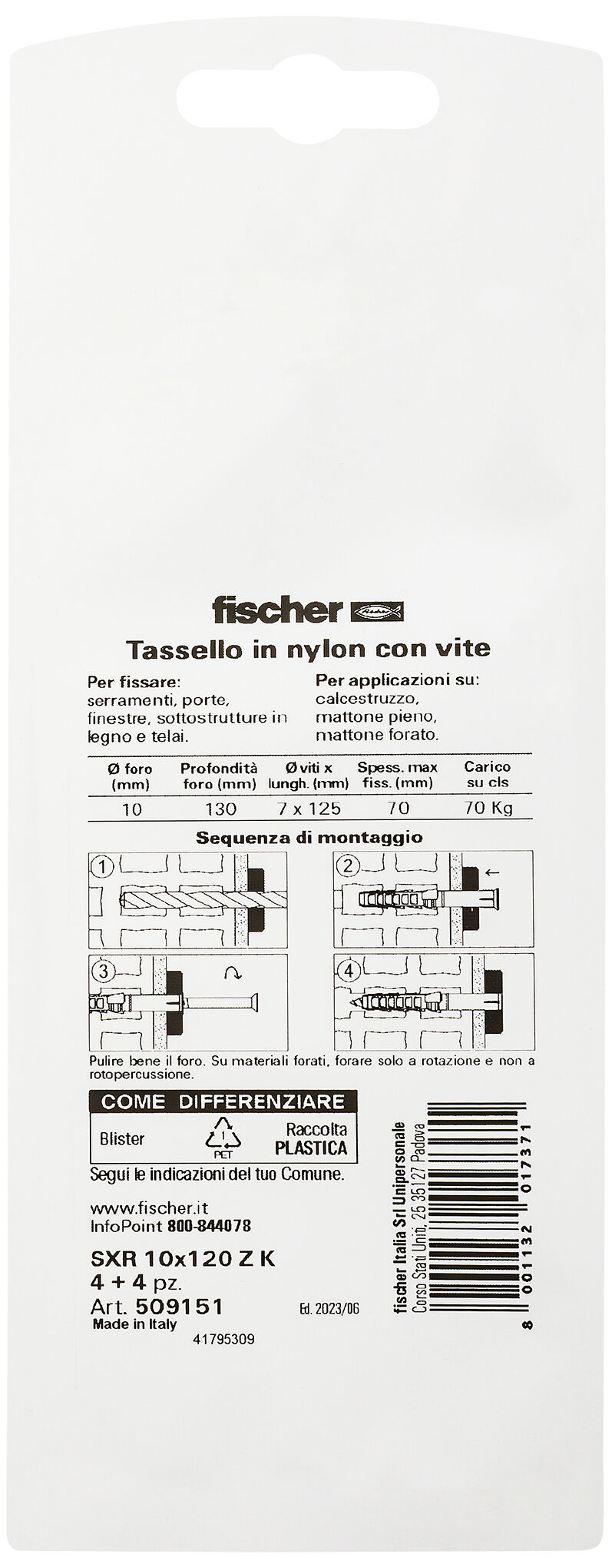 Confezione: "SXR 10X120 Z K"