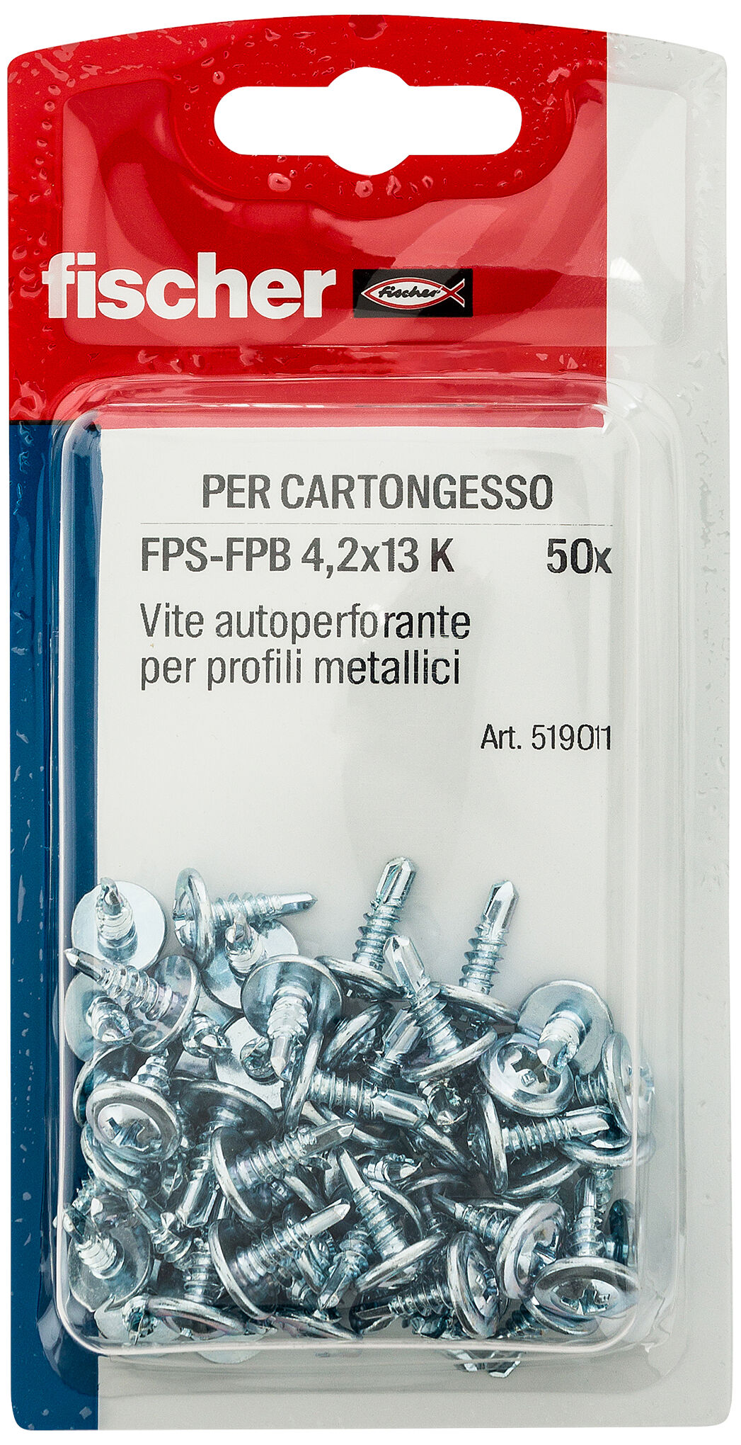 Confezione: "FPS-FPB 4,2X13 PF 50 K Vite per cartongesso in blister"