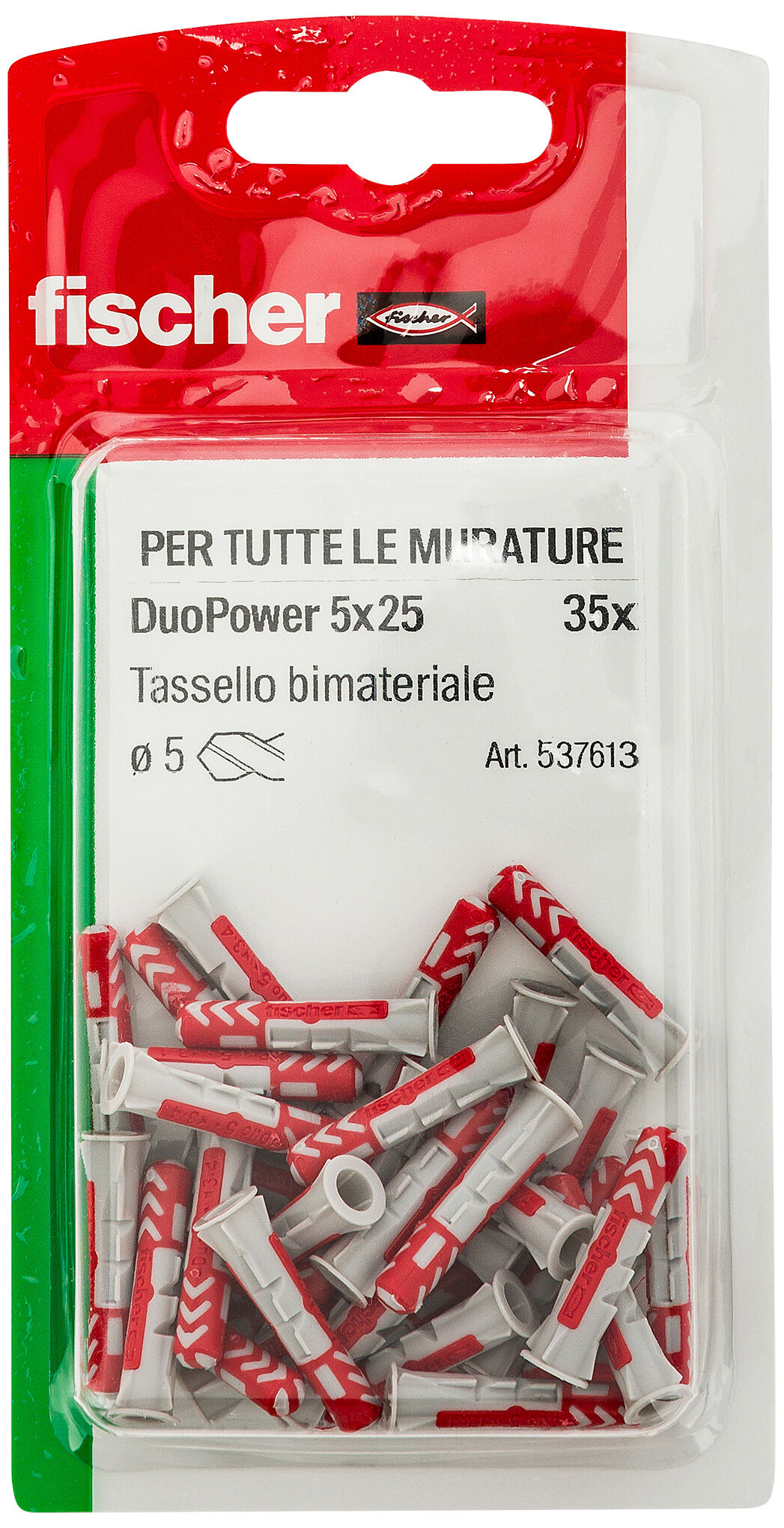 Confezione: "DuoPower 5x25 tassello in blister"
