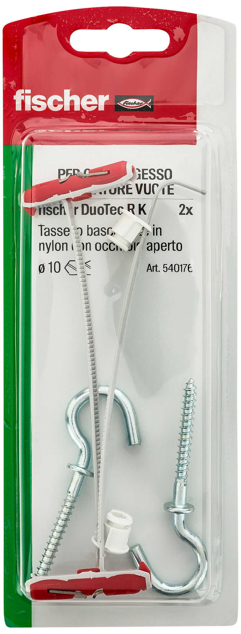 Confezione: "DuoTec 10 R Kfissaggio ad ancora con occhiolo aperto in blister"