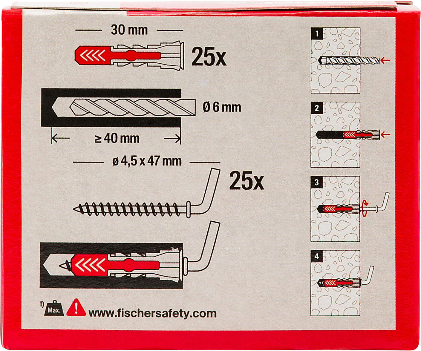 Confezione: "DuoPower 6/8 tassello con gancio corto"