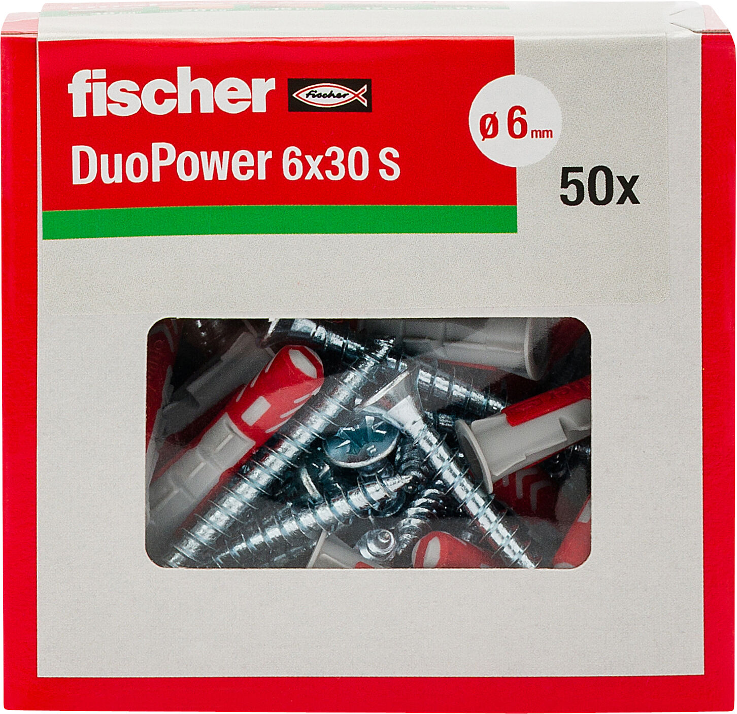 Confezione: "DuoPower 6x30 S Y tassello con vite"