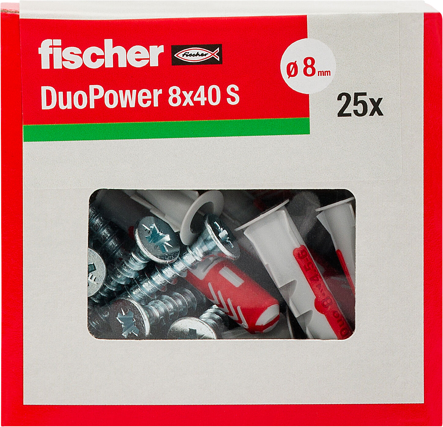 Confezione: "DuoPower 8x40 S Y tassello con vite"