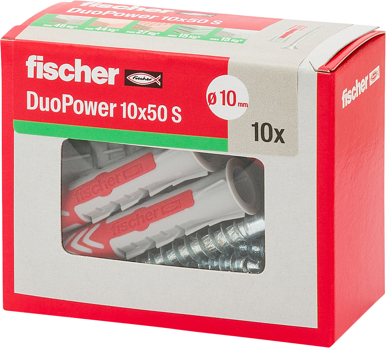 Confezione: "DuoPower 10x50 S Y tassello con vite"