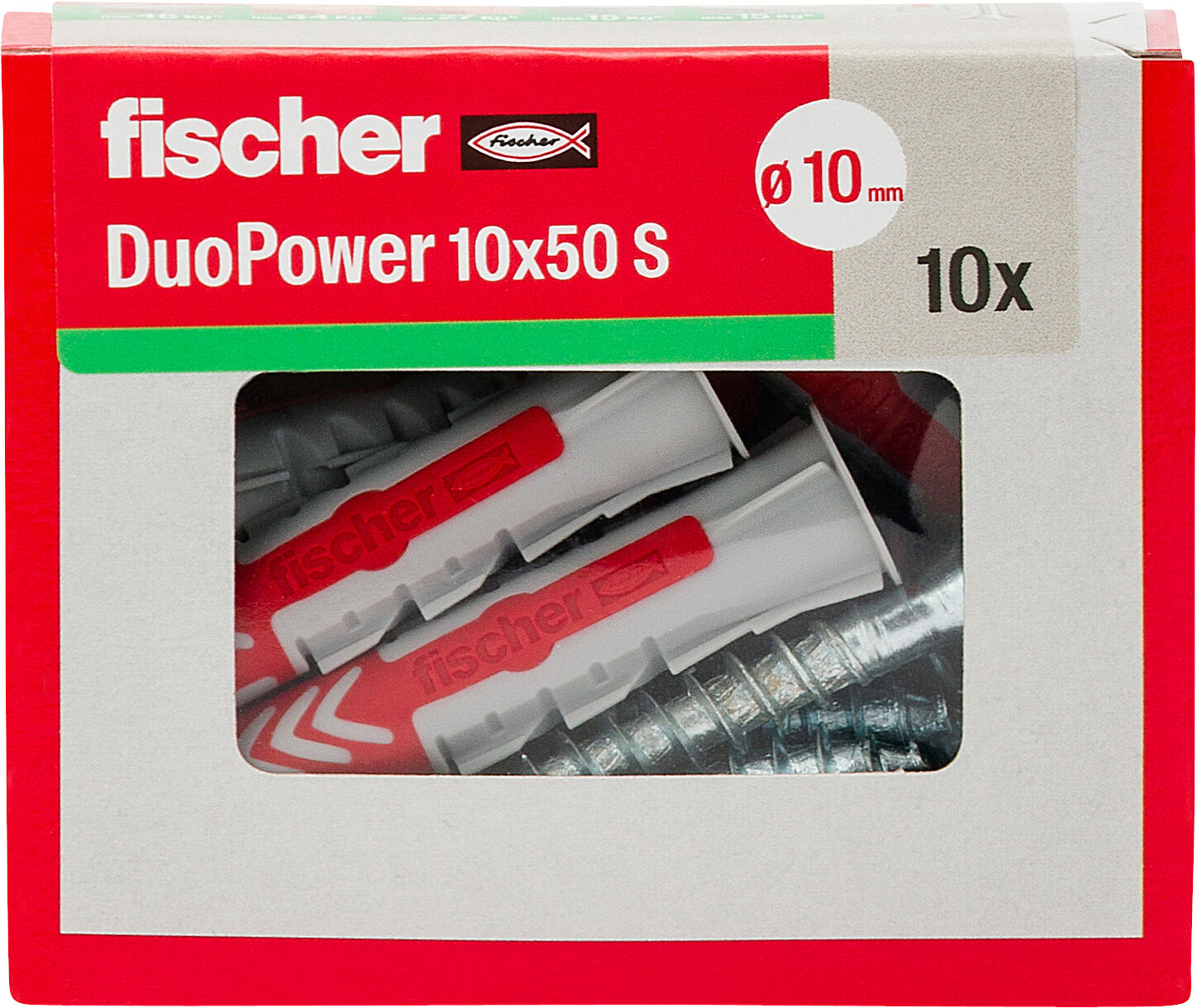 Confezione: "DuoPower 10x50 S Y tassello con vite"