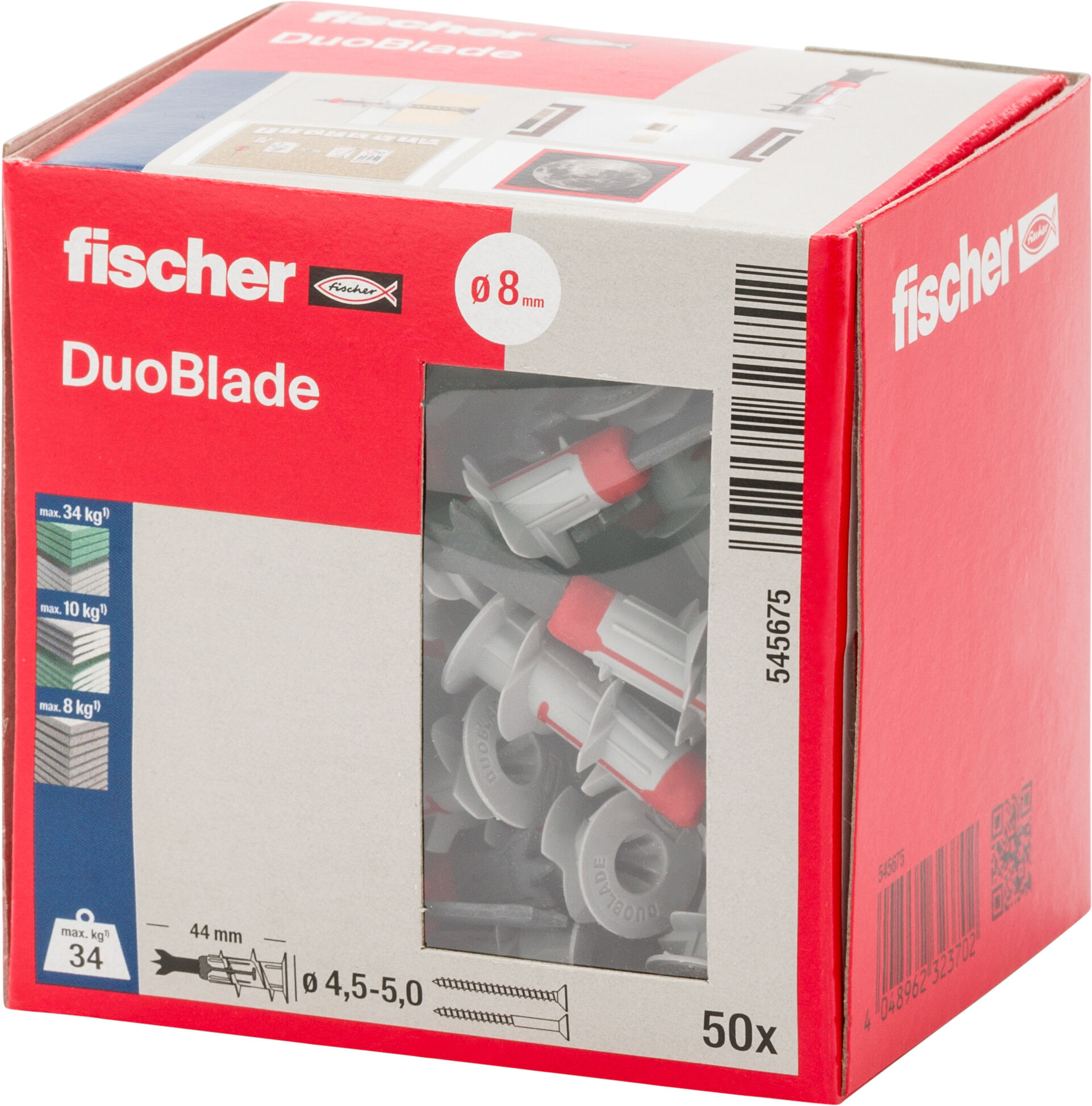 Packaging: "fischer Alçıpan sabitleme DuoBlade"