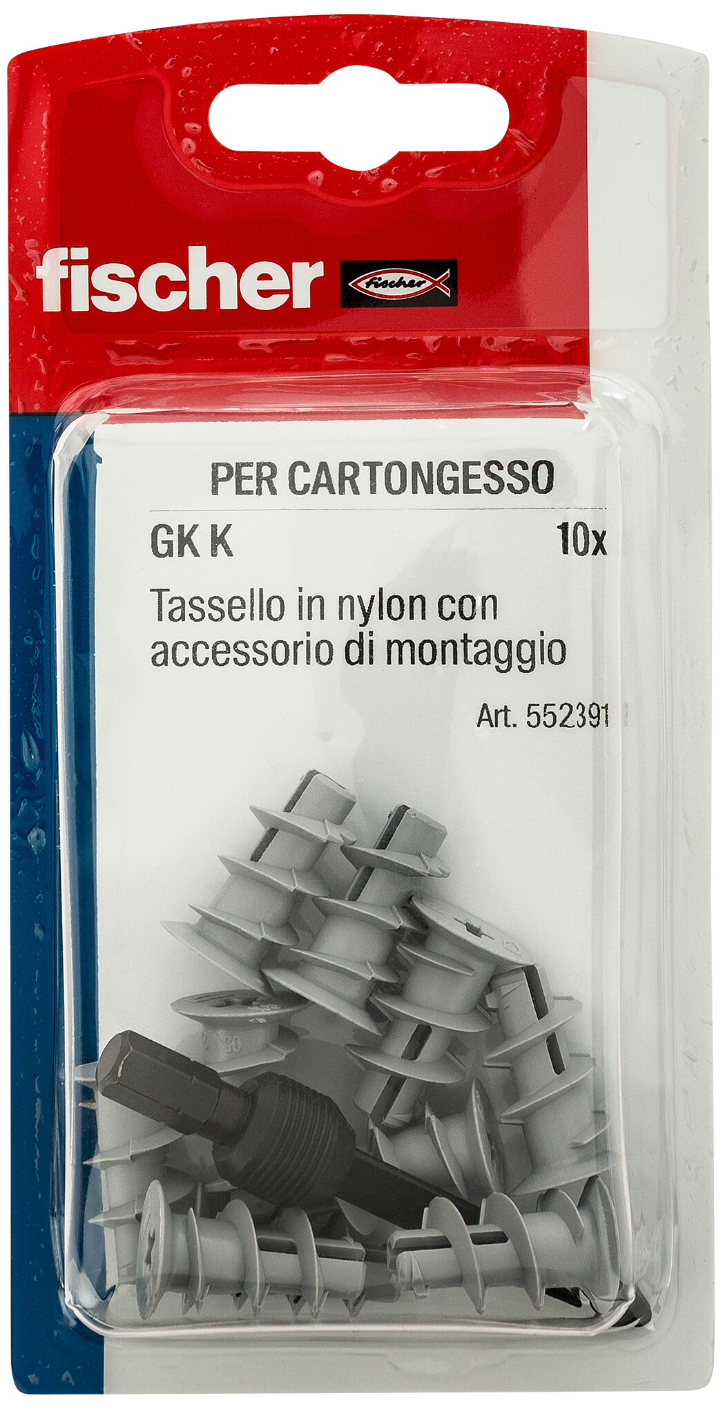 Confezione: "GK K Fissaggio per cartongesso in blister"