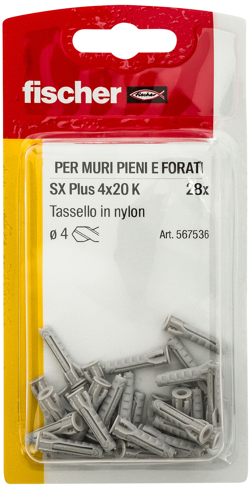 Confezione: "SX Plus 4x20 Tassello in Blister"