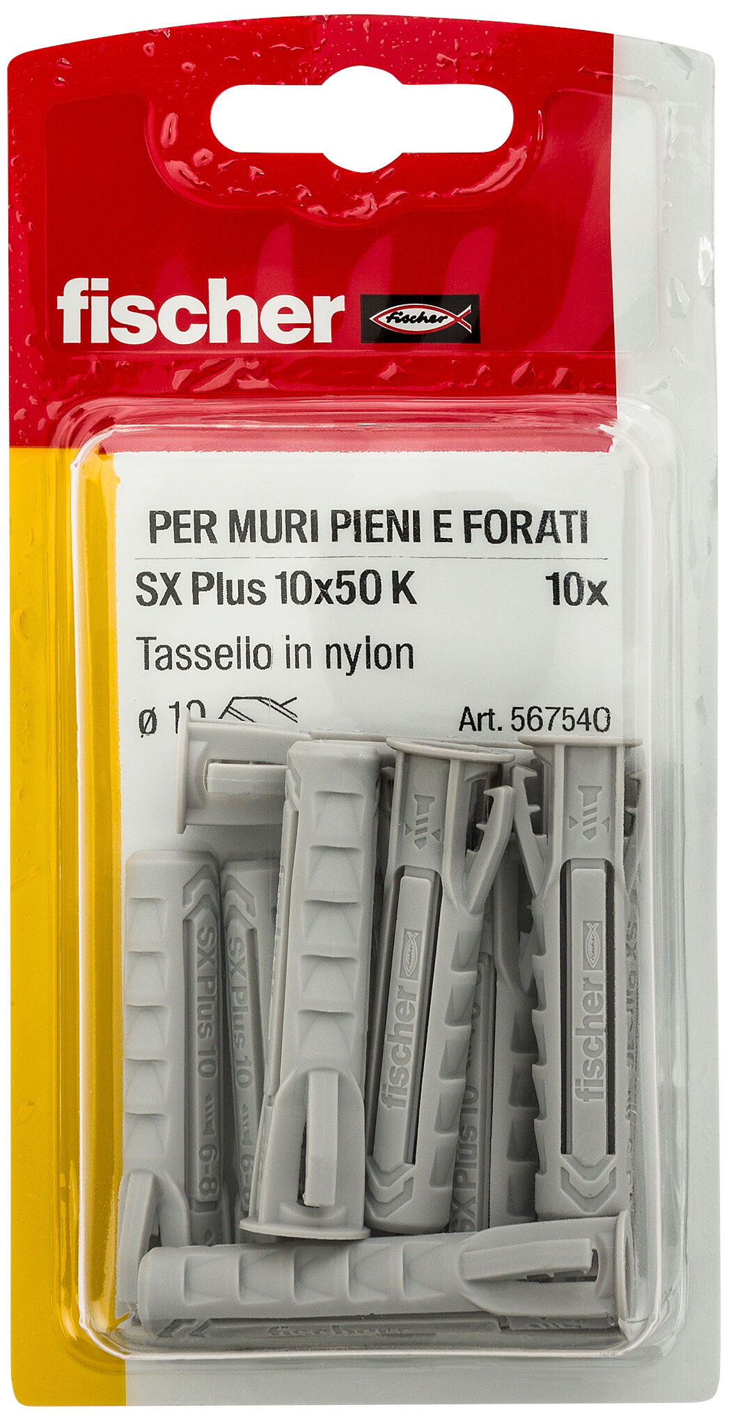 Confezione: "SX Plus 10x50 Tassello in Blister"