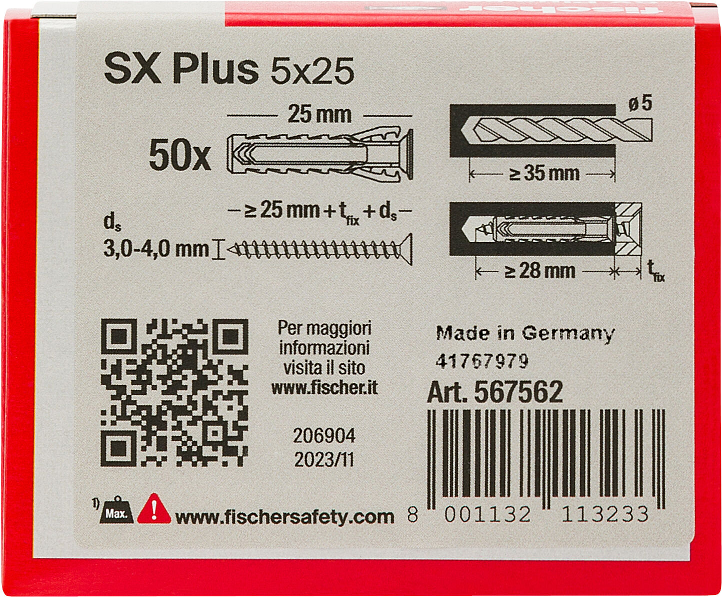 Confezione: "SX Plus 5x25 Hobby"