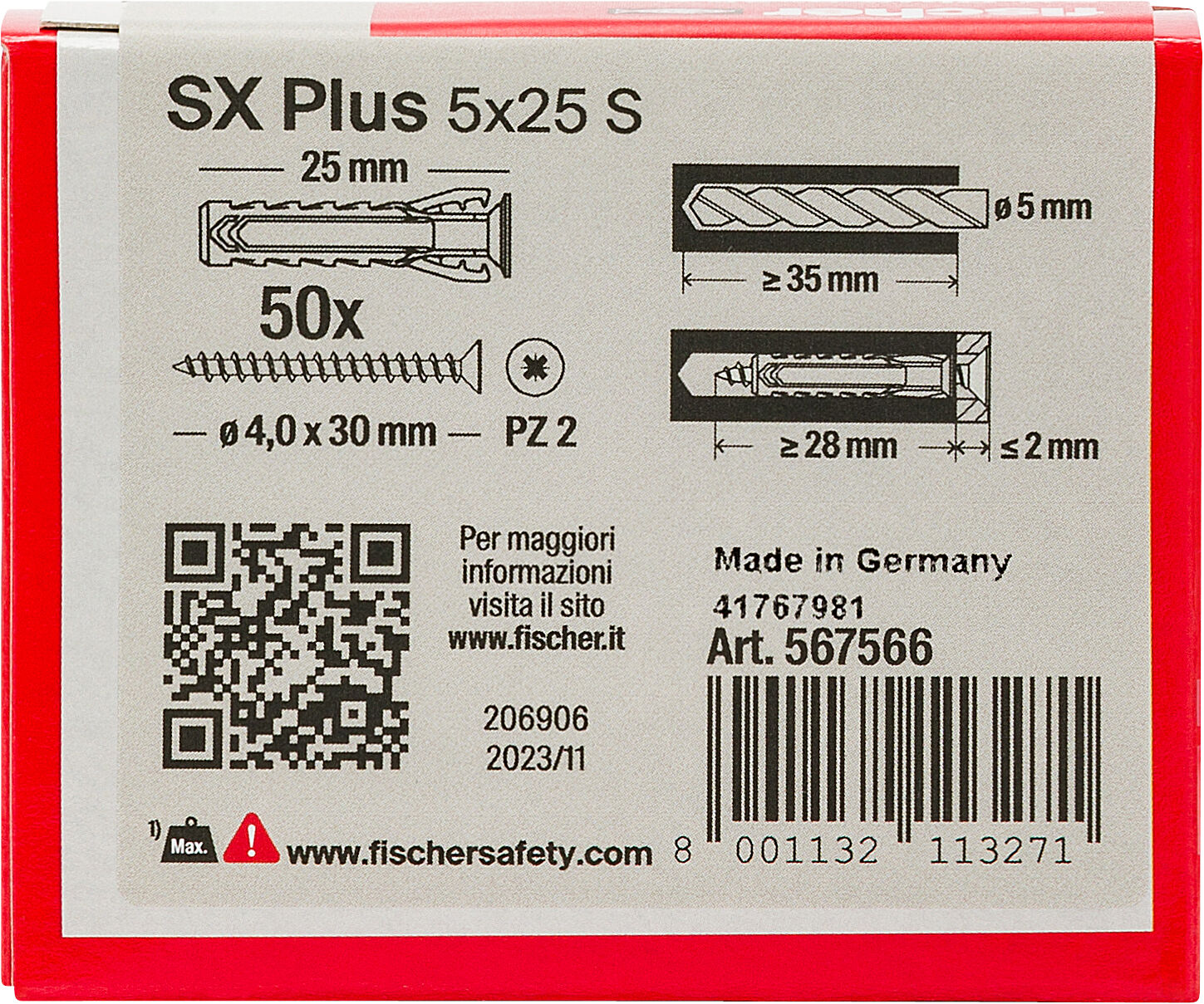 Confezione: "SX Plus 5x25 S Hobby"