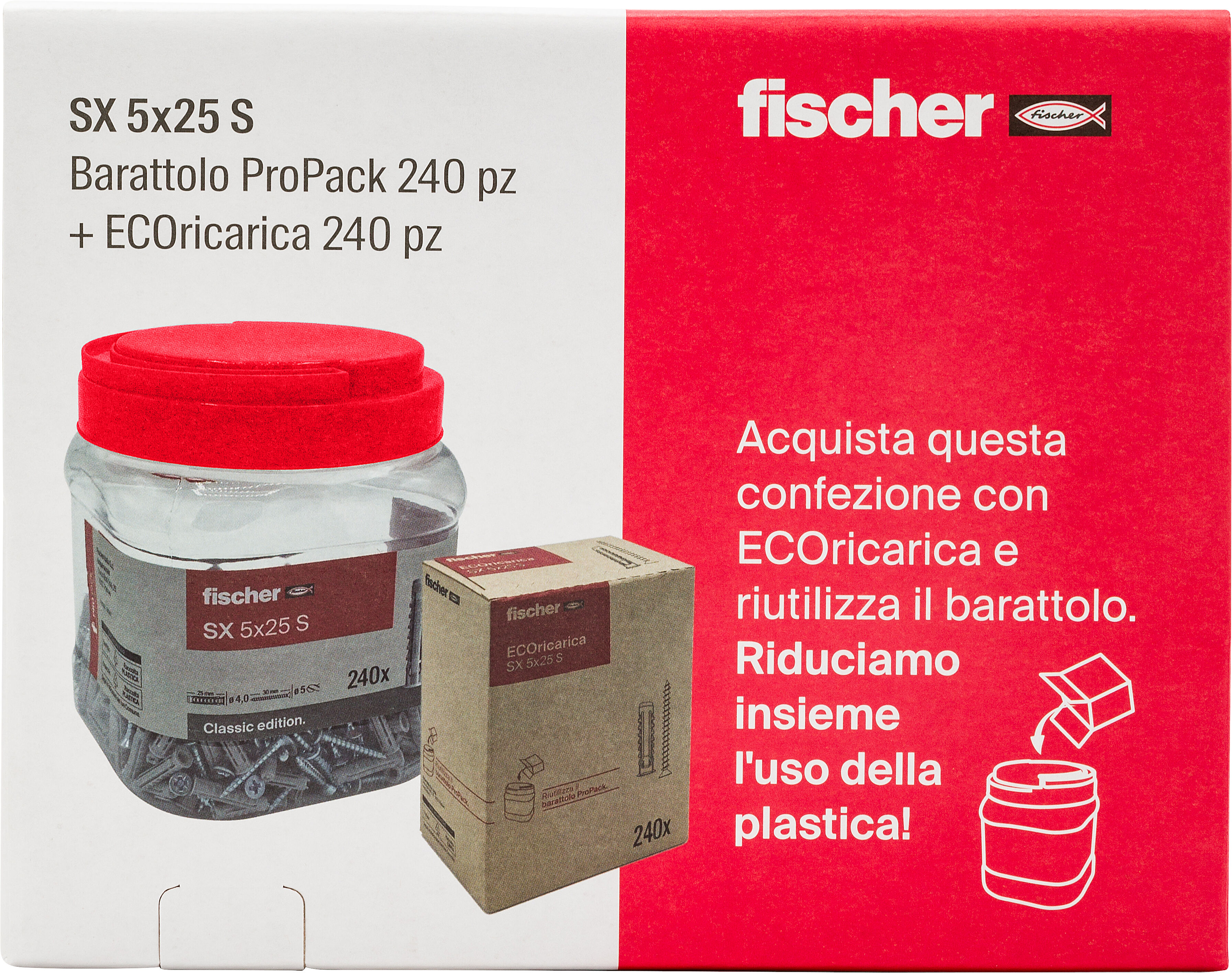 Confezione: "RefillPack SX 5x25 S 480pz"