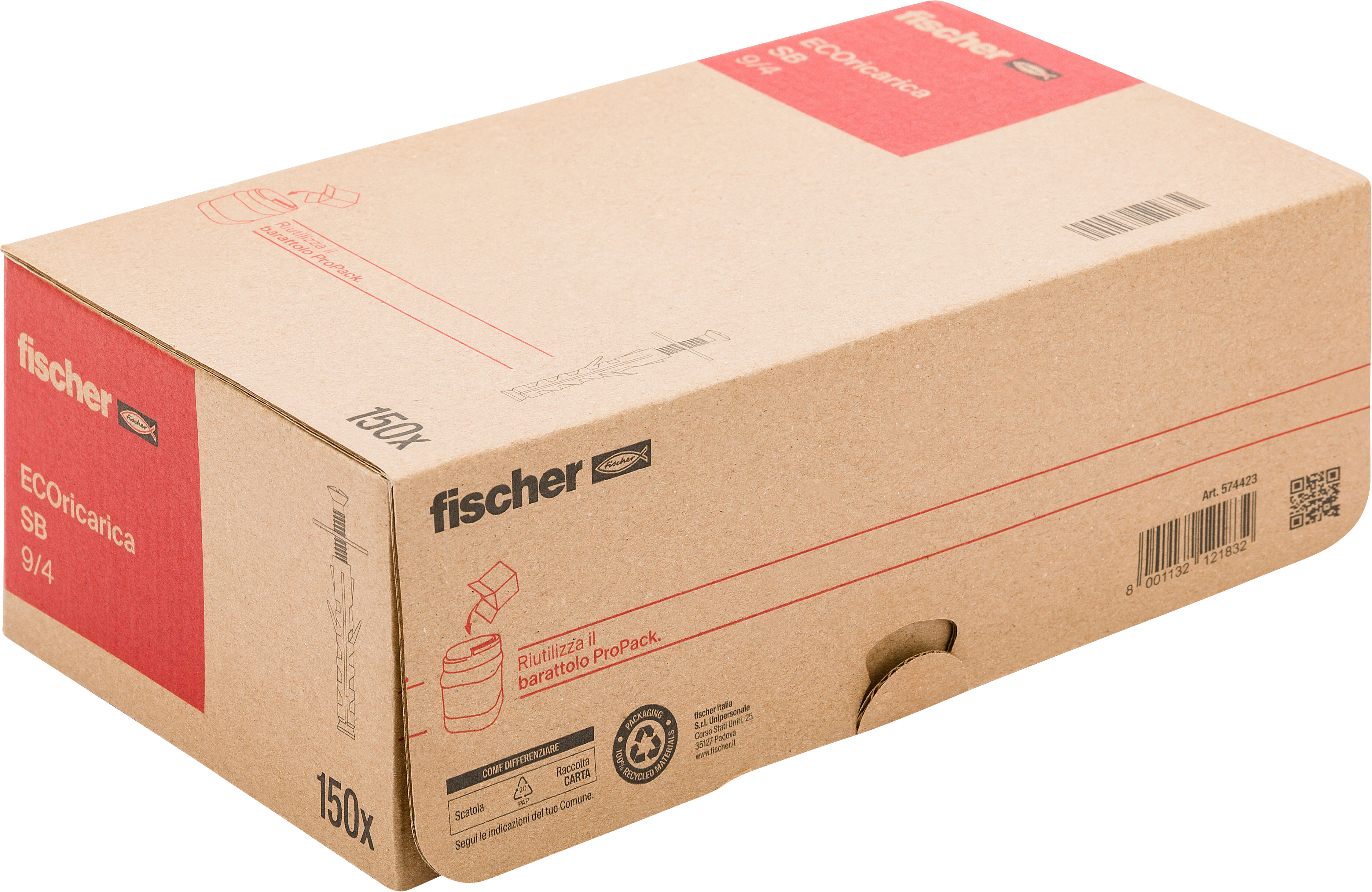 Confezione: "ECOricarica SB 9/4 150pz"