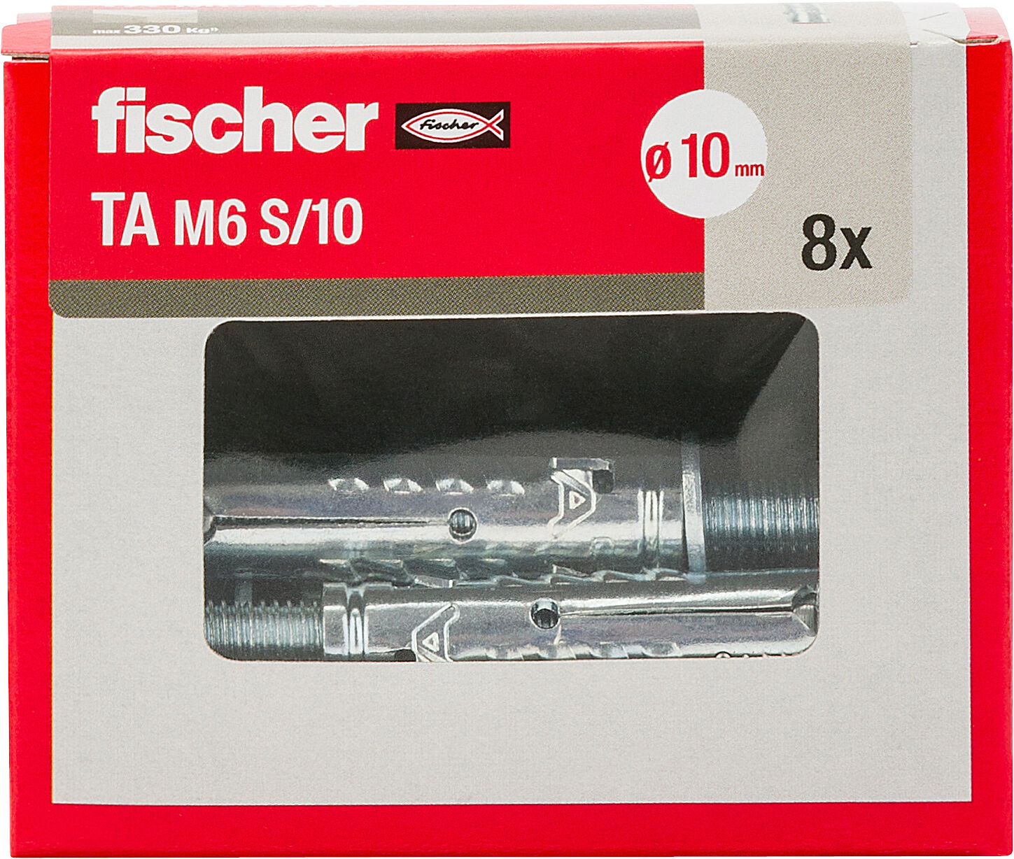 Confezione: "TA M6 S/10 Y Ancorante metallico con vite T.E."