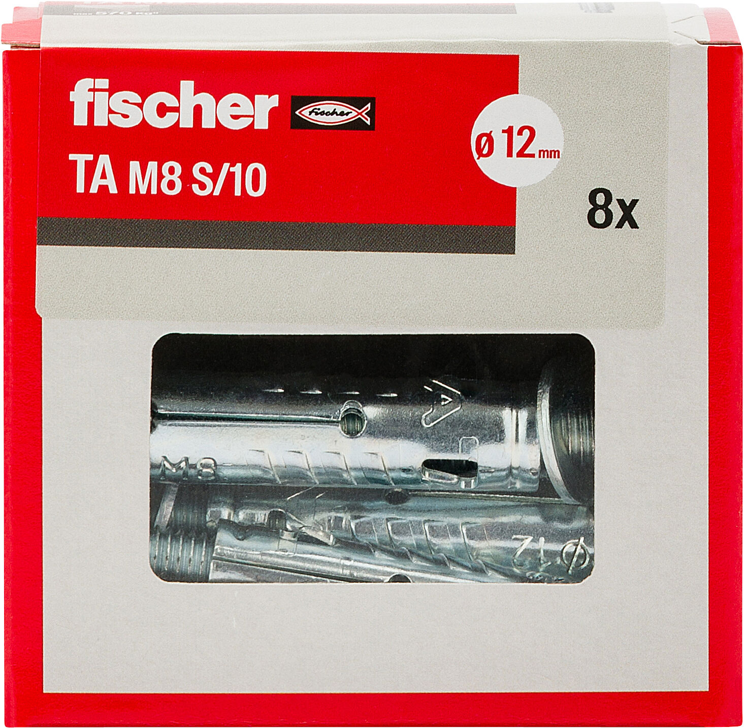 Confezione: "TA M8 S/10 Y Ancorante metallico con vite T.E."