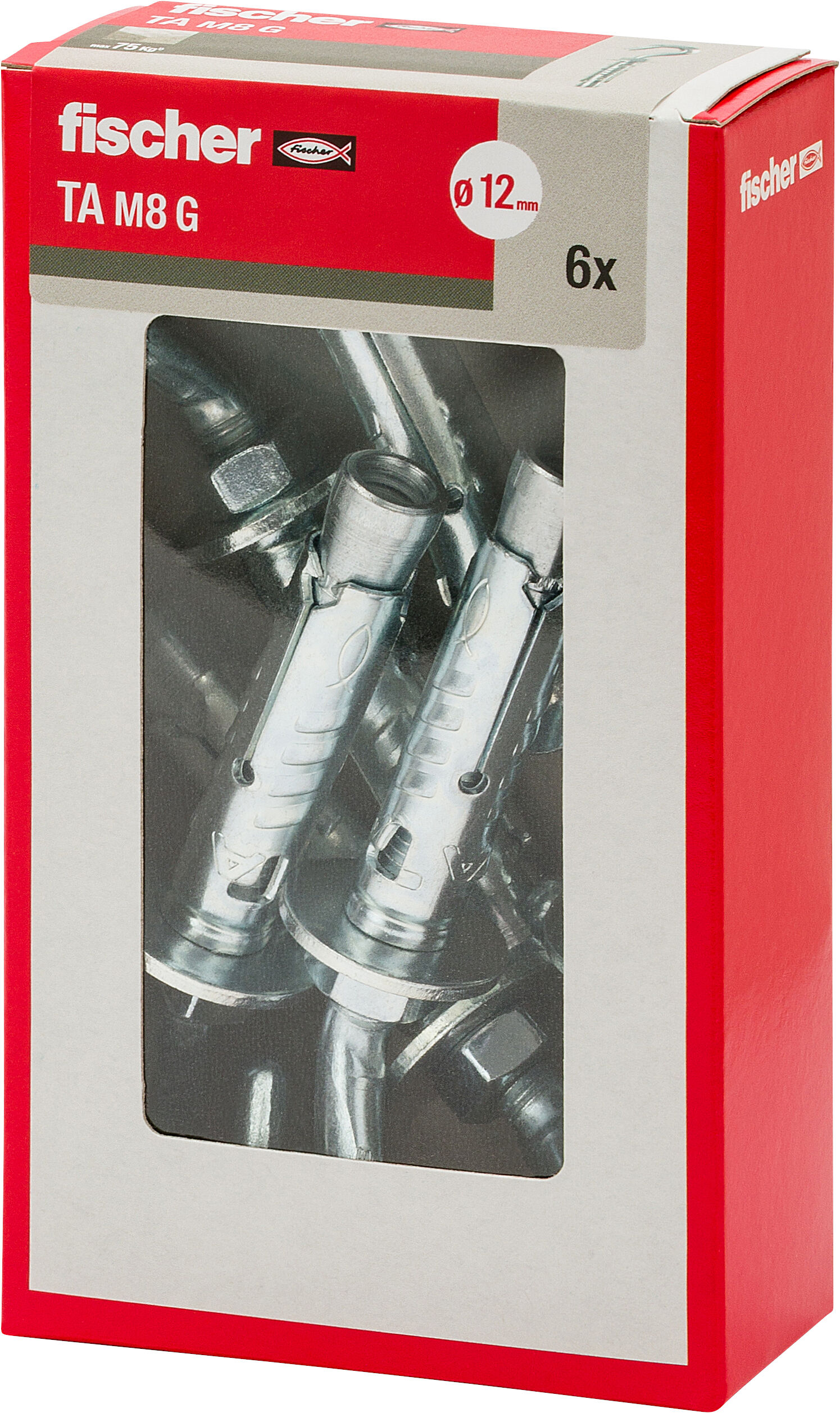 Confezione: "TA M8 G Y Ancorante metallico con gancio"