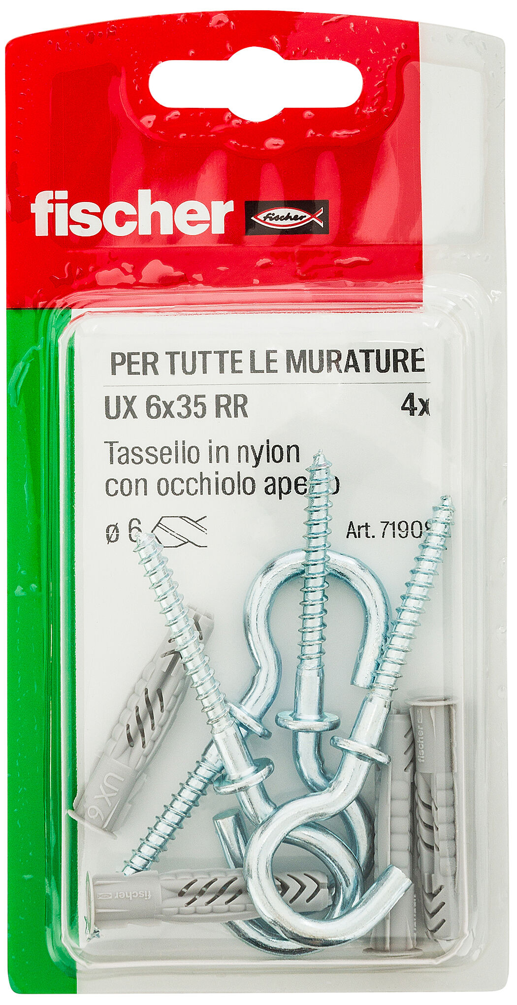 Confezione: "UX 6x35 R tassello in blister"
