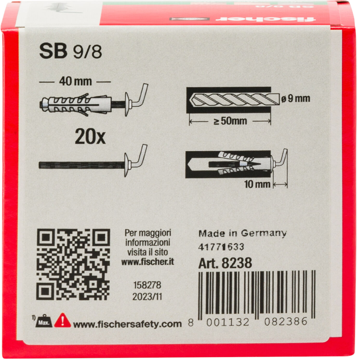 Confezione: "SB 9/8 Y"