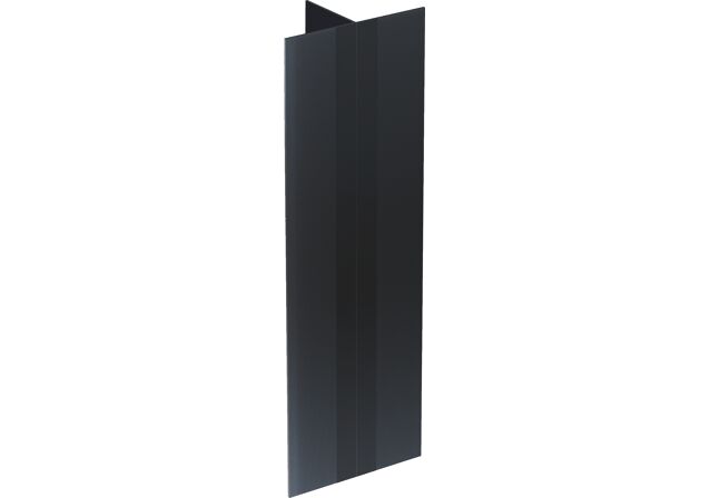 Produktbild: "fischer vertikales T-Profil 110/52/2 schwarz, 6M"