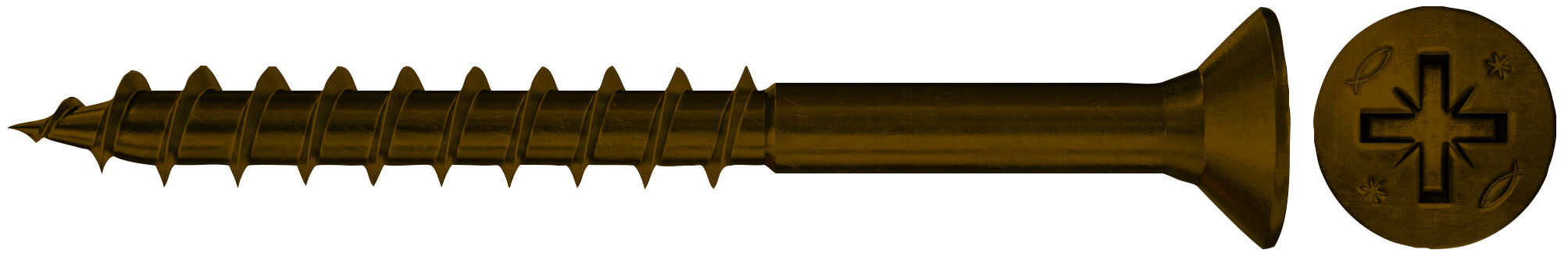 Foto Prodotto: "Vite bronzata FVT CZP 5,0 x 80 BU"