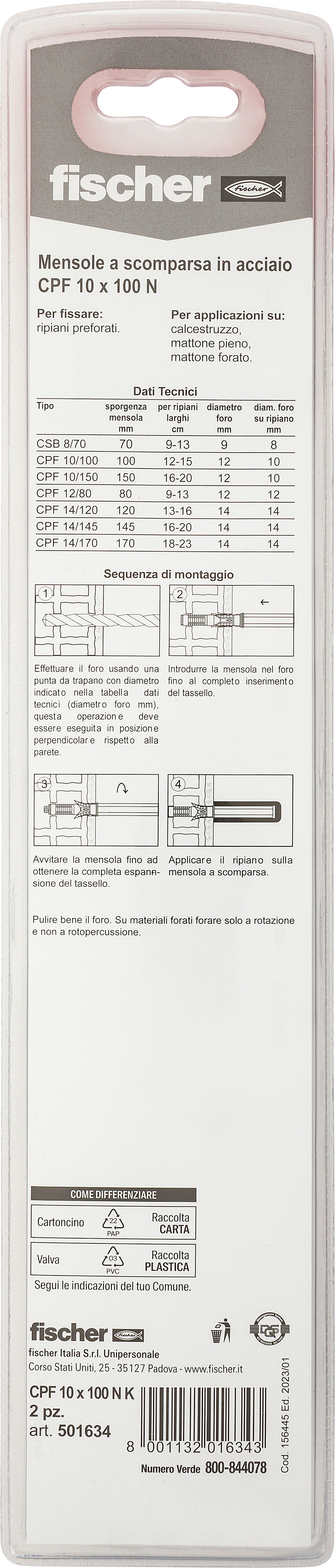 Confezione: "CPF 10 X 150"