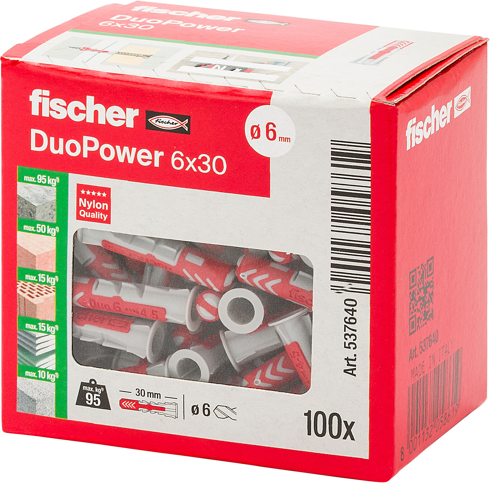 Confezione: "DuoPower 6x30 tassello"