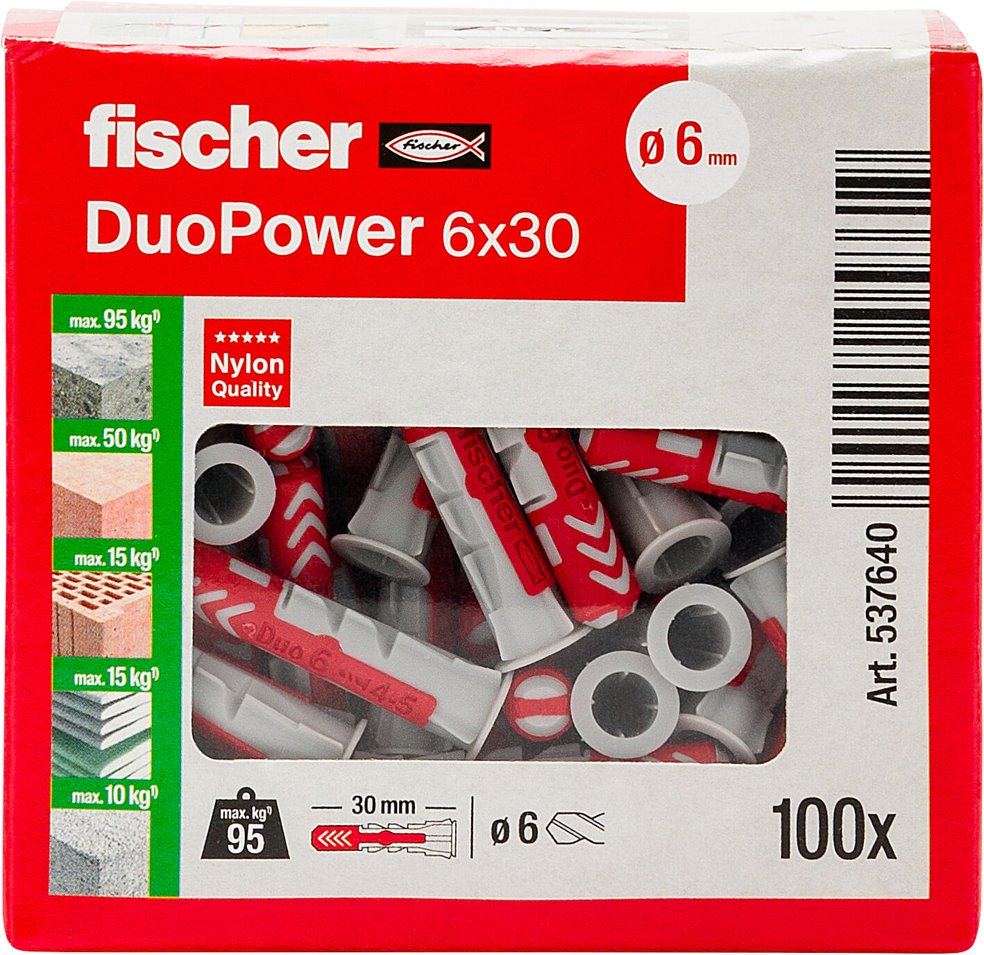 Confezione: "DuoPower 6x30 tassello"