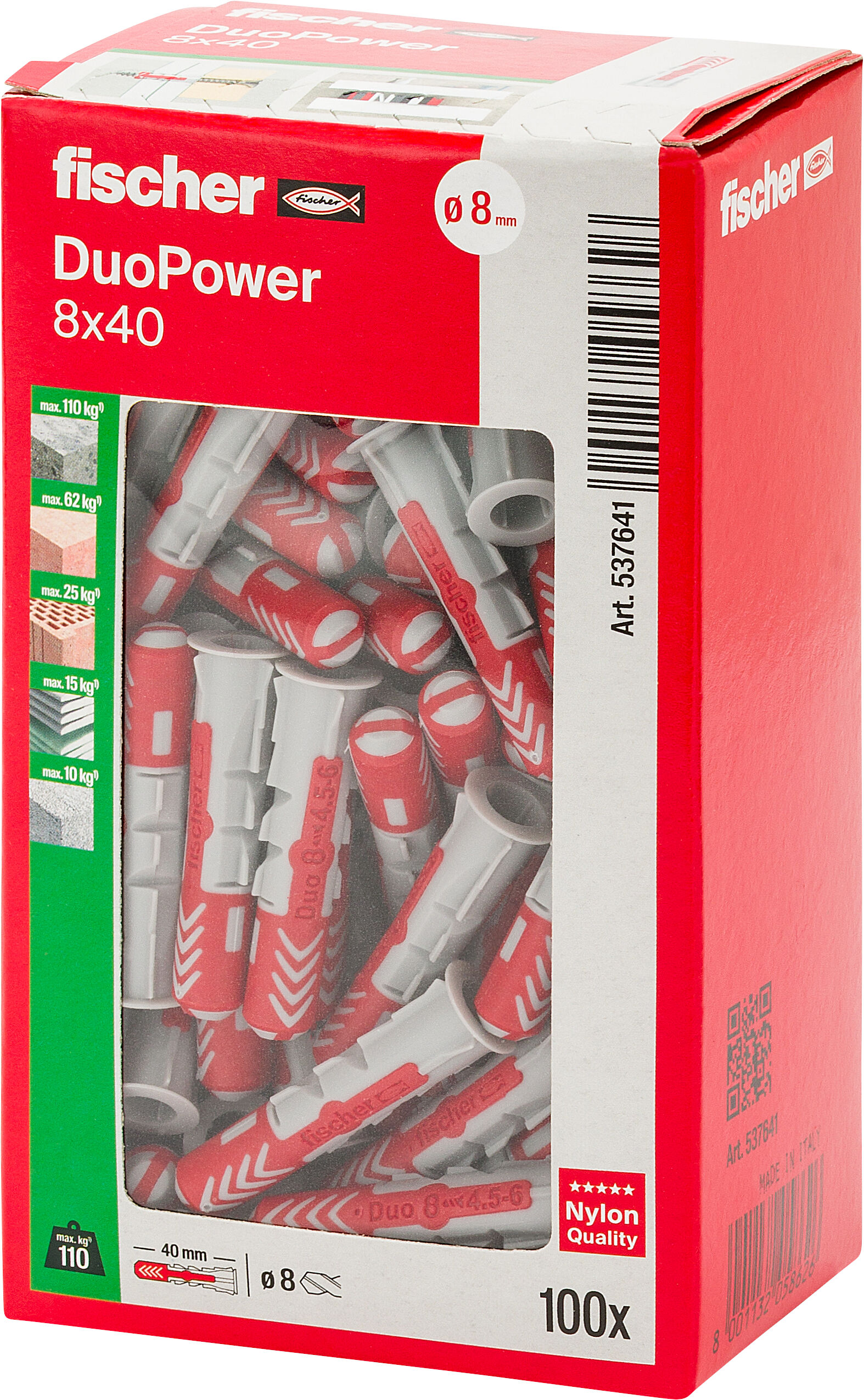 Confezione: "DuoPower 8x40 tassello"