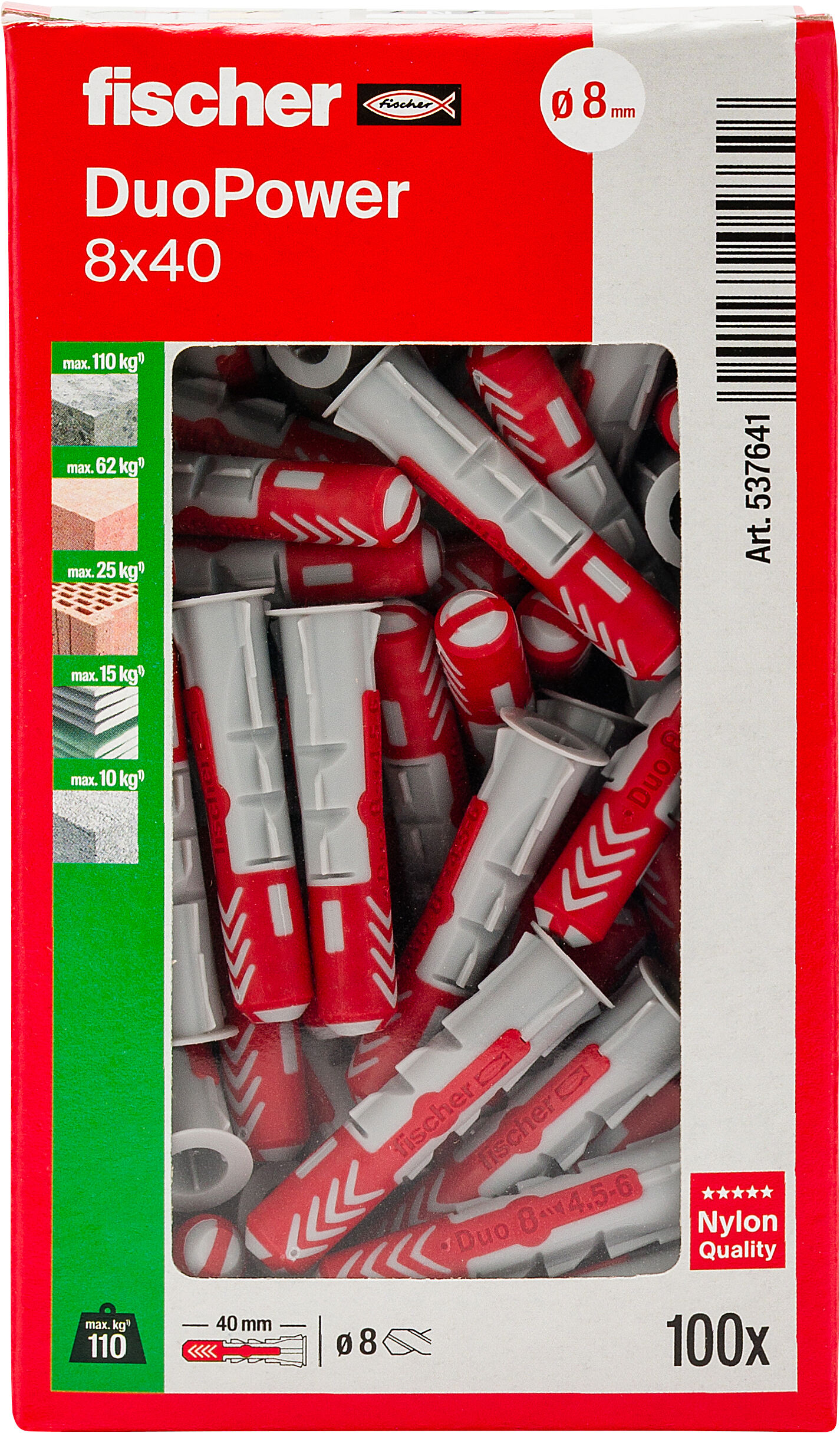 Confezione: "DuoPower 8x40 tassello"