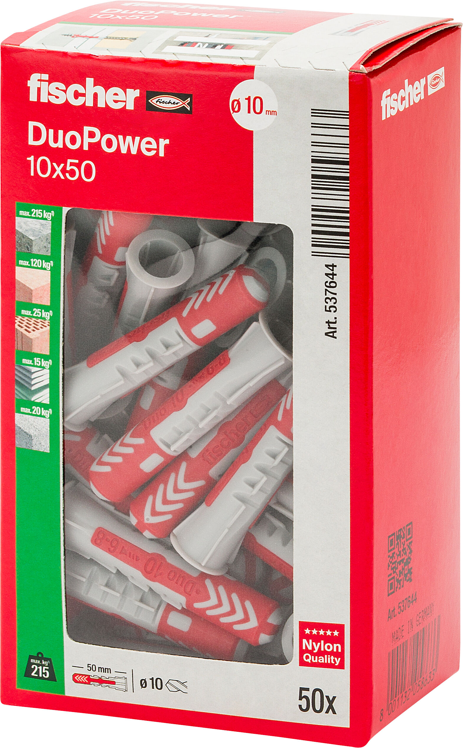 Packaging: "fischer DuoPower 14 x 70"